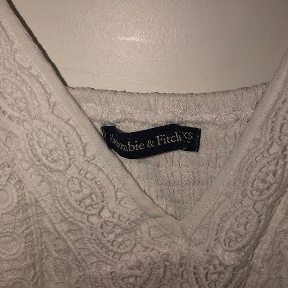 Abercrombie and Fitch- peplum crochet tank top - Picture 3 of 3